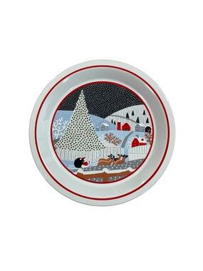 Epoch Twas the Night Before Christmas 11.5” Chop Plate Christmas Platter 8100